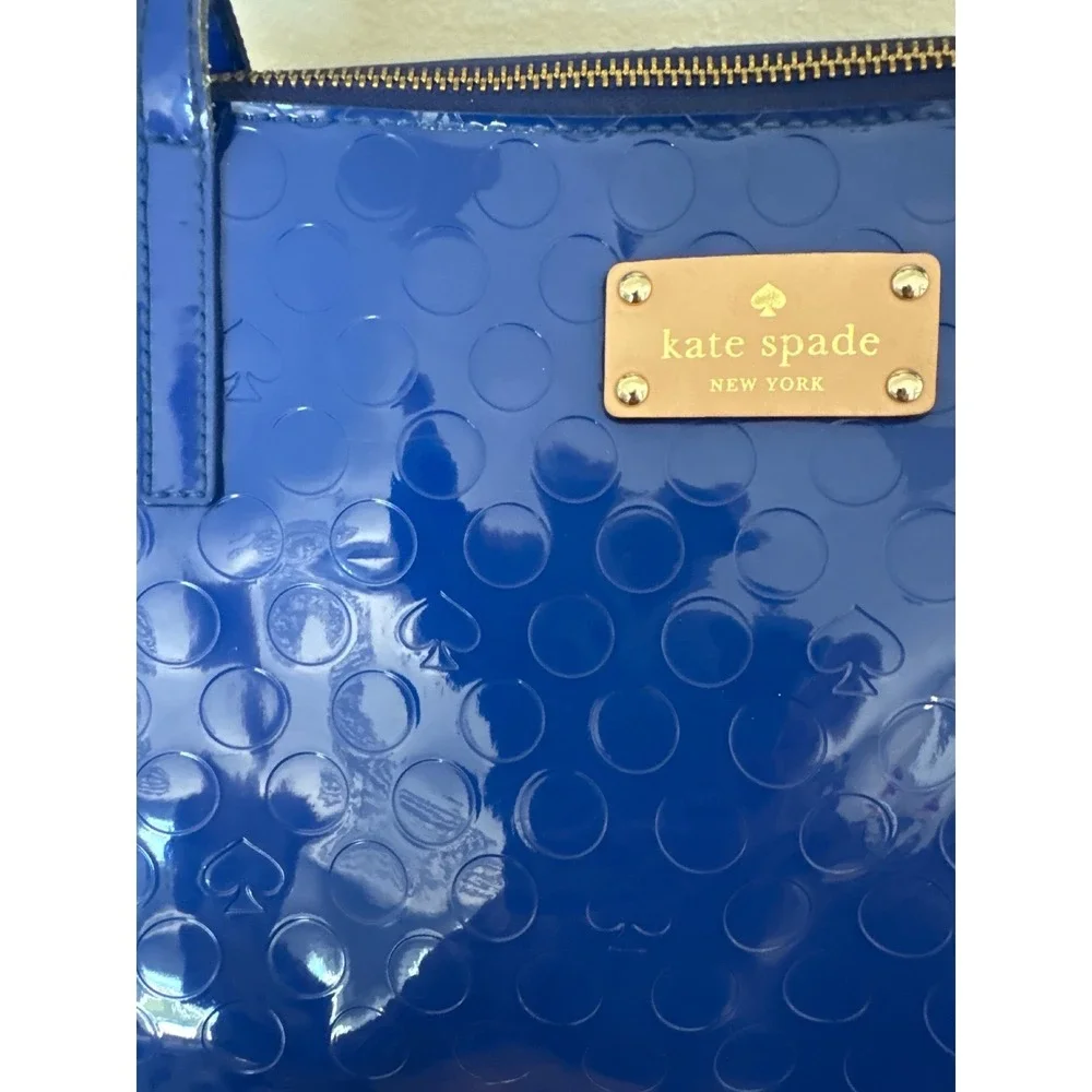 Women's Kate Spade Yaletown Sophie‎ Tote Royal Blue patent leather zip